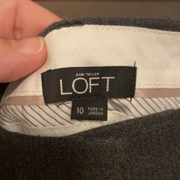 LOFT Julie Trouser—GREY - Picture 2 of 4